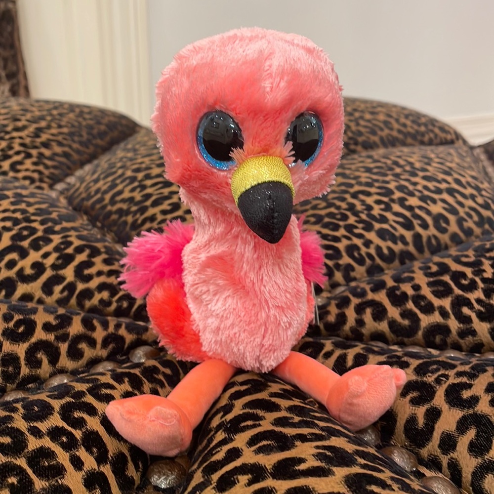 Pink Ty flamingo stuffed animal